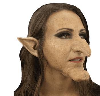 Witch prosthetic nose qnd chin